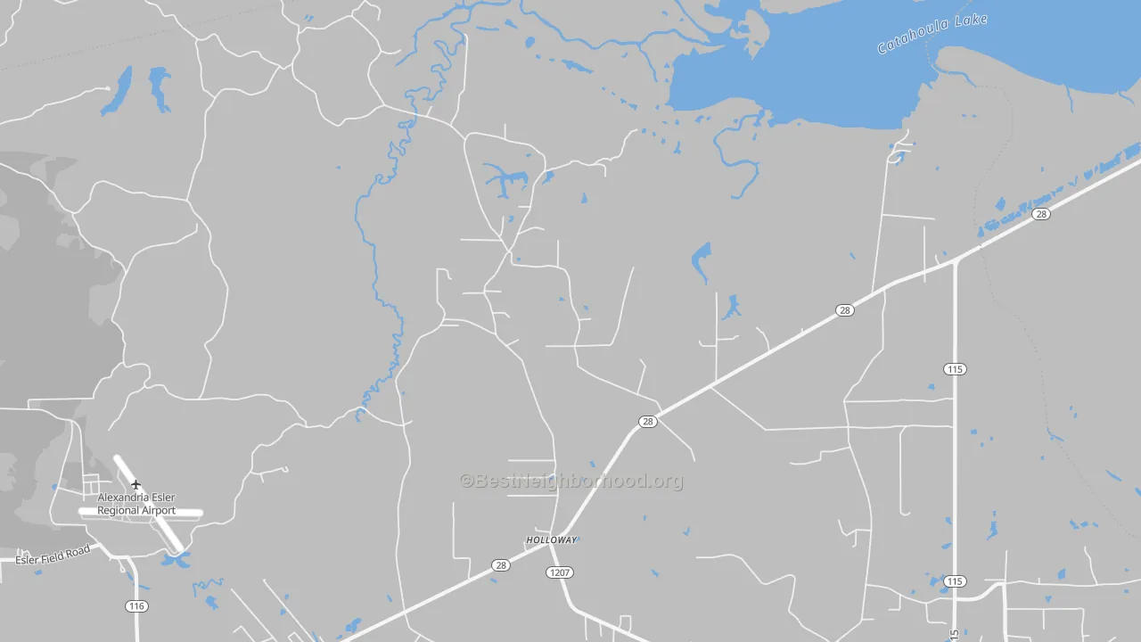 Transit Grade map of Holloway, LA