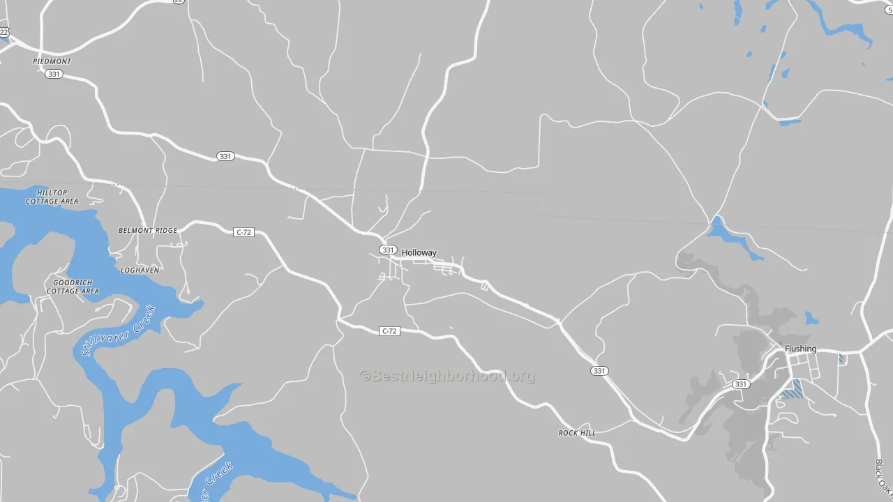 Transit Grade map of Holloway, OH