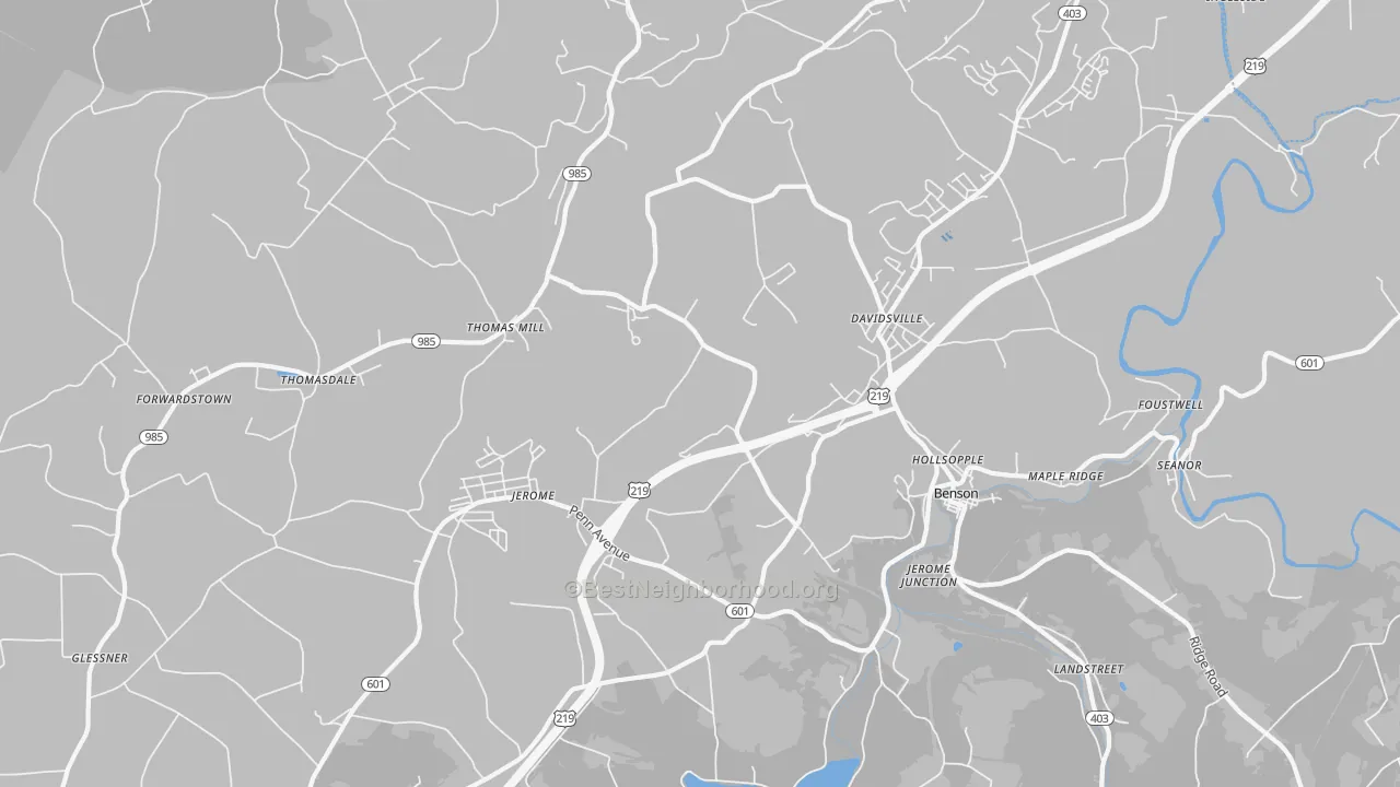 Transit Grade map of Hollsopple, PA