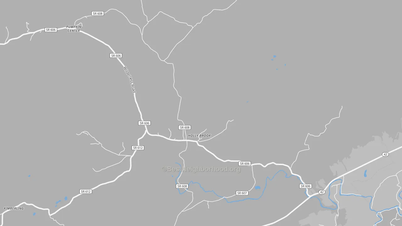 Transit Grade map of Holly Brook, VA