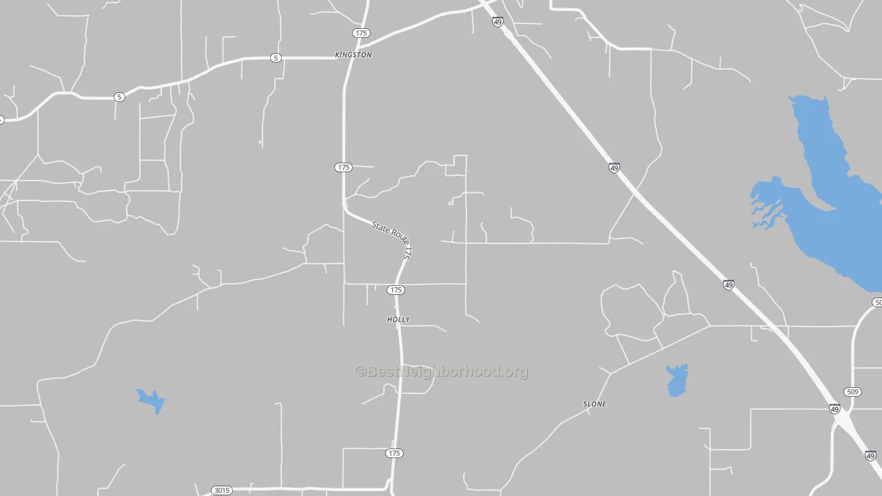 Transit Grade map of Holly, LA