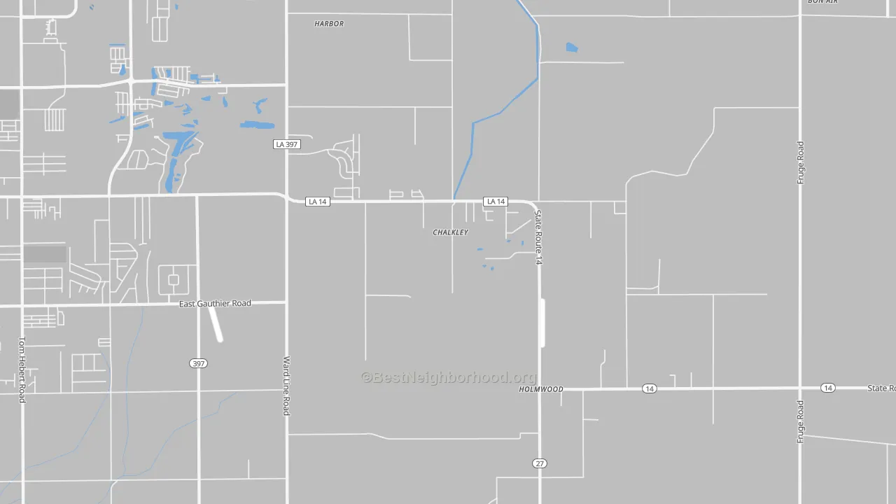 Transit Grade map of Holmwood, LA