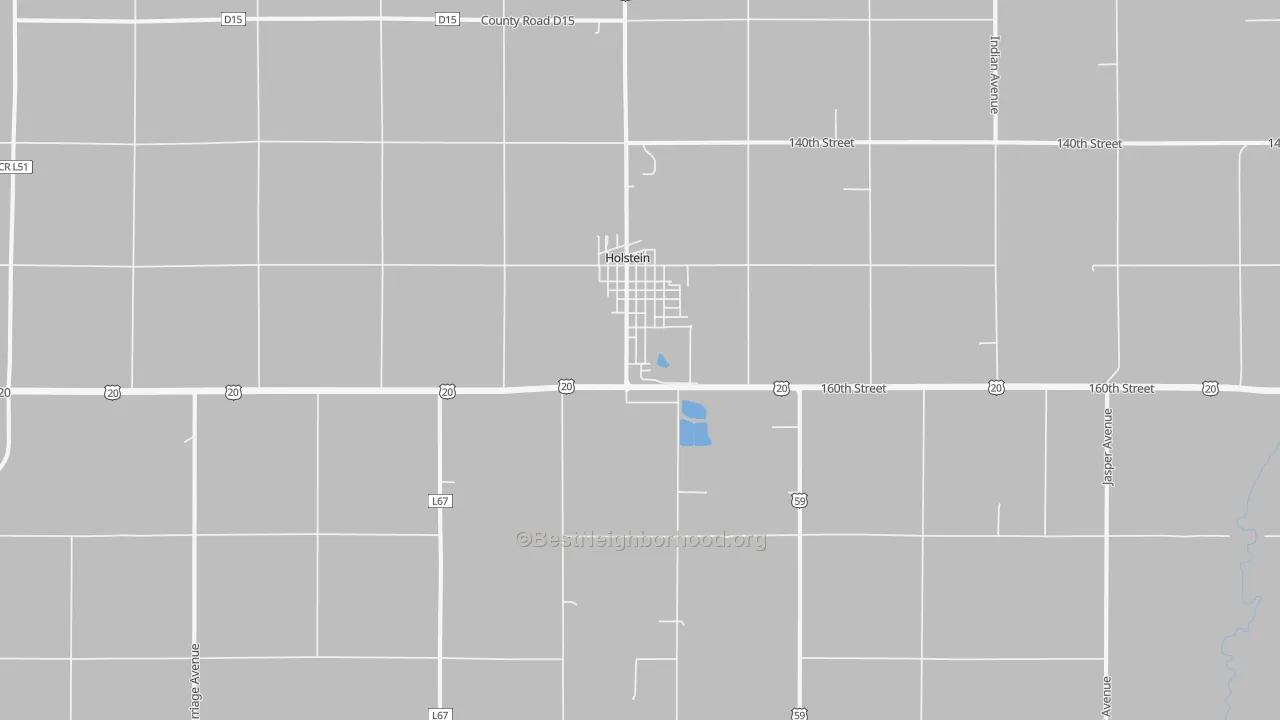 Transit Grade map of Holstein, IA
