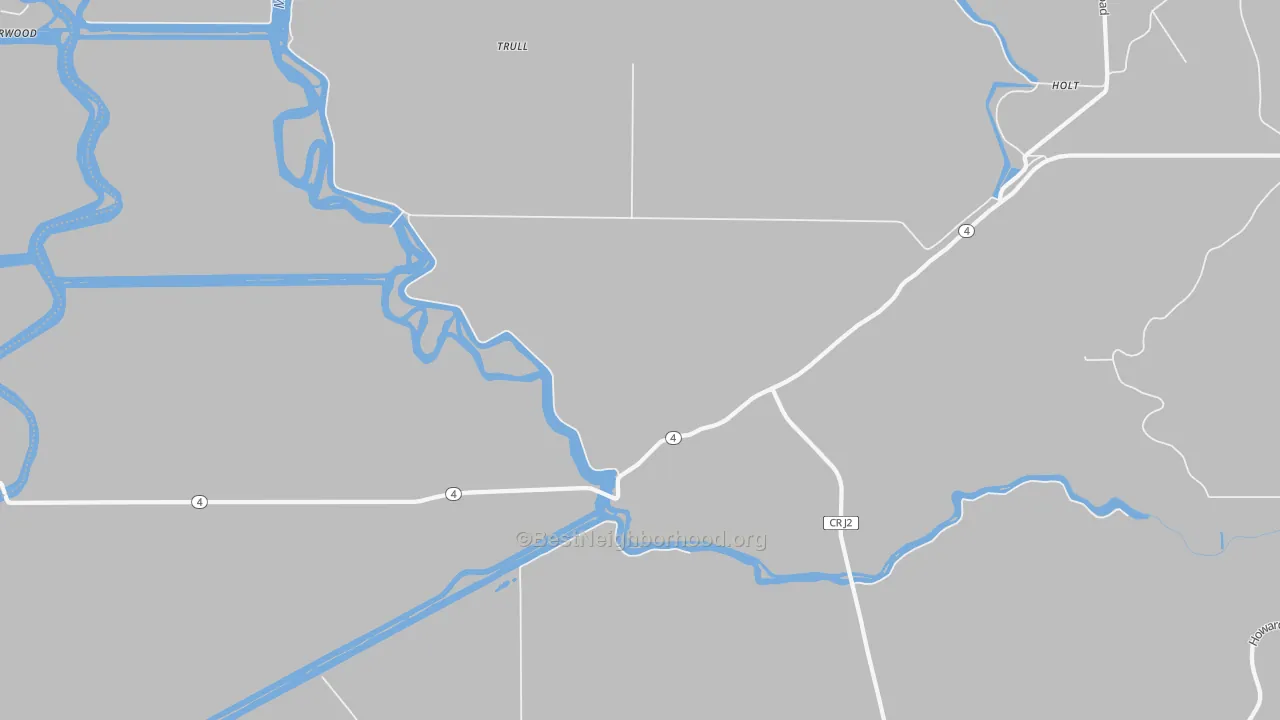 Transit Grade map of Holt, CA