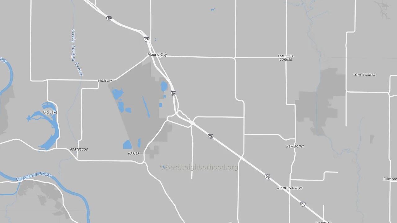 Transit Grade map of Holt County, MO