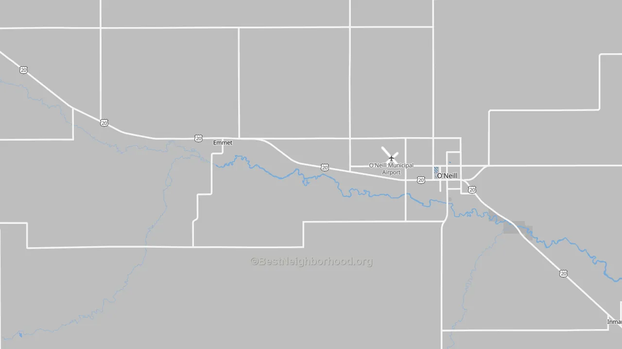 Transit Grade map of Holt County, NE