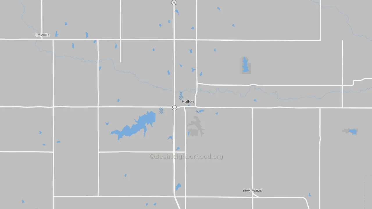 Transit Grade map of Holton, KS