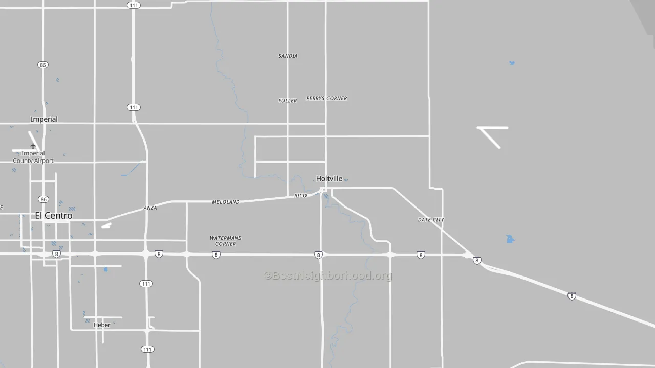 Transit Grade map of Holtville, CA