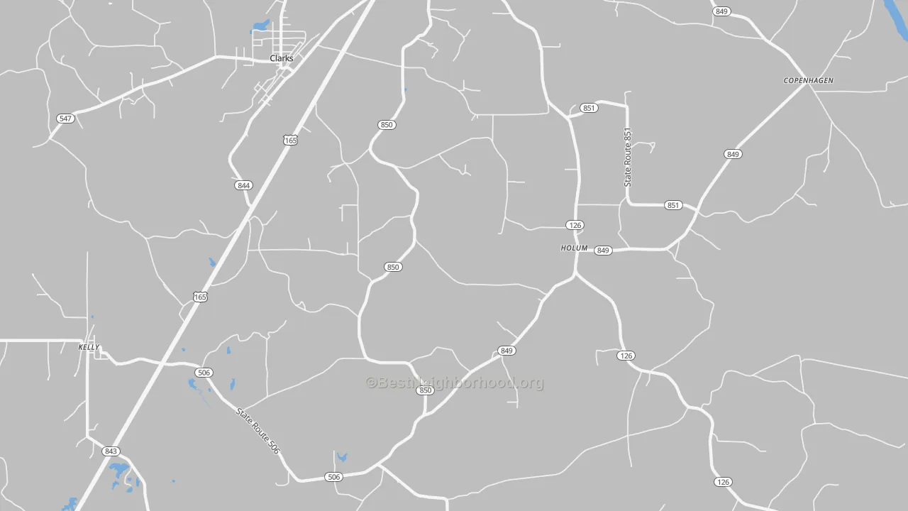 Transit Grade map of Holum, LA