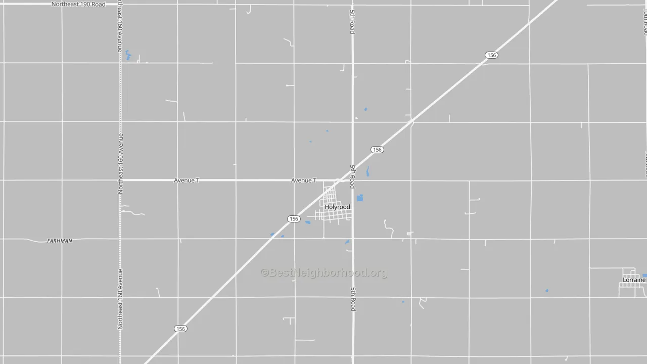 Transit Grade map of Holyrood, KS