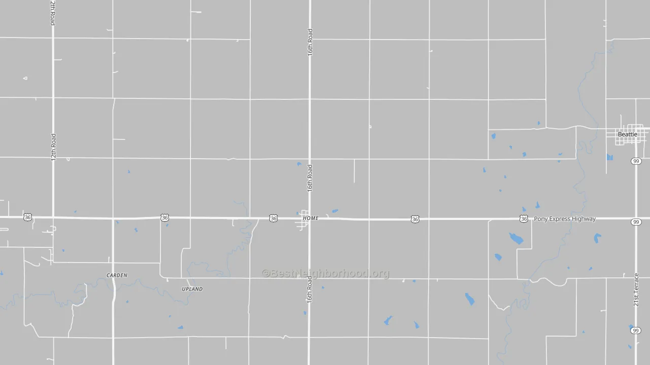 Transit Grade map of Home, KS