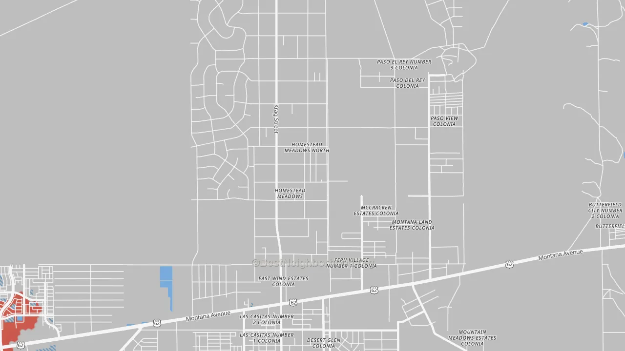Transit Grade map of Homestead Meadows North, TX