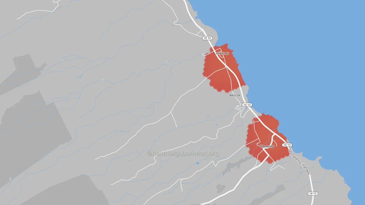 Transit Grade map of Honaunau, HI