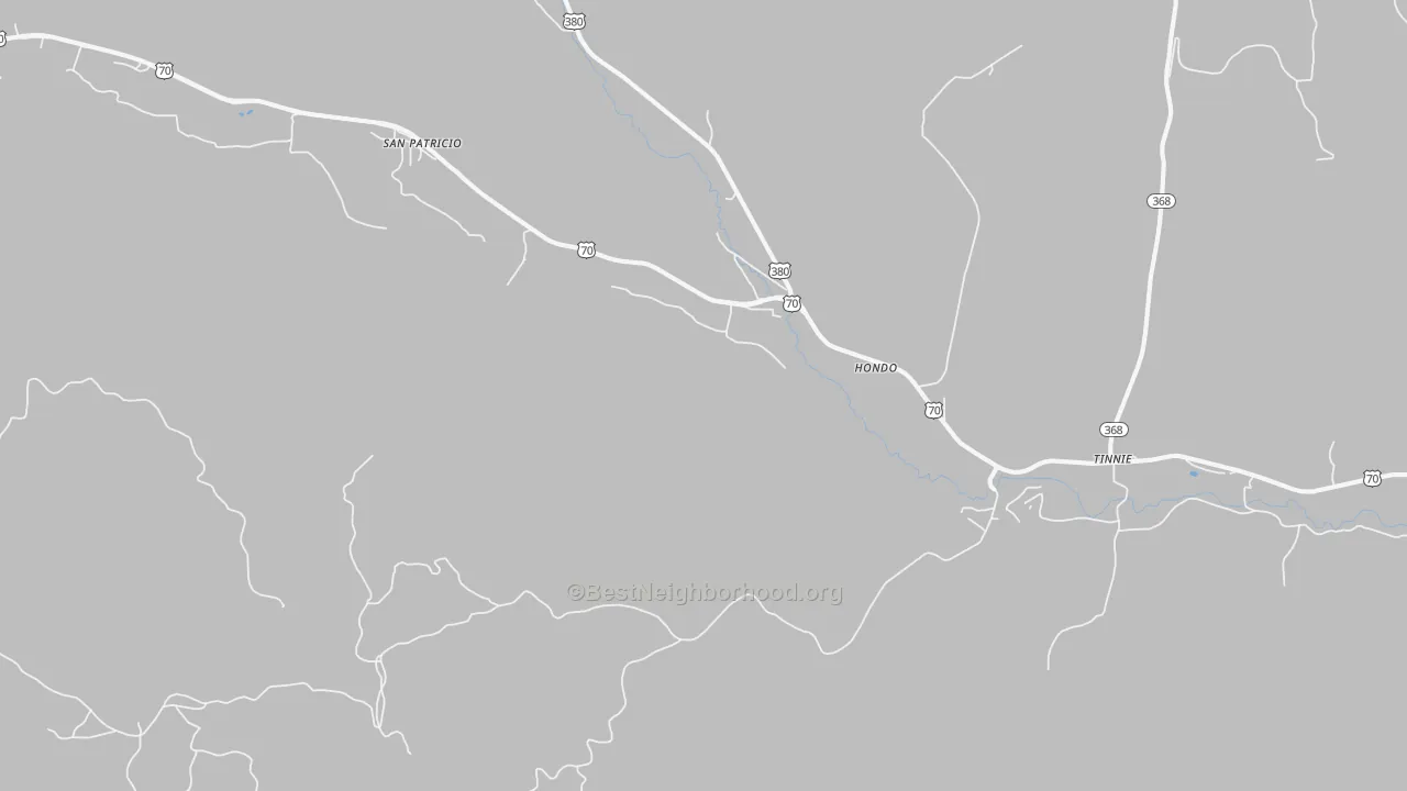 Transit Grade map of Hondo, NM