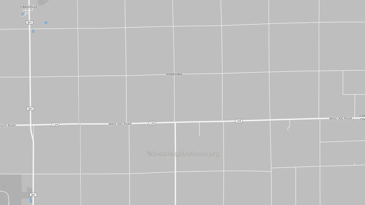 Transit Grade map of Honduras, IN