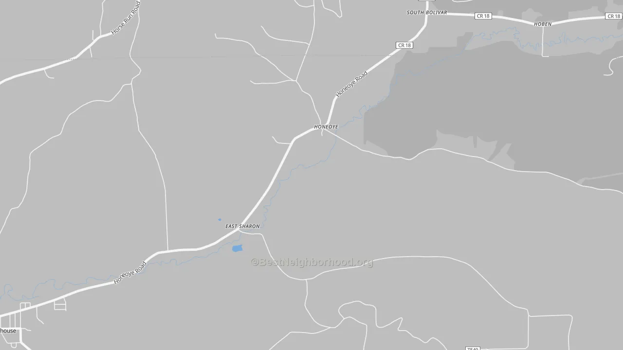Transit Grade map of Honeoye, PA