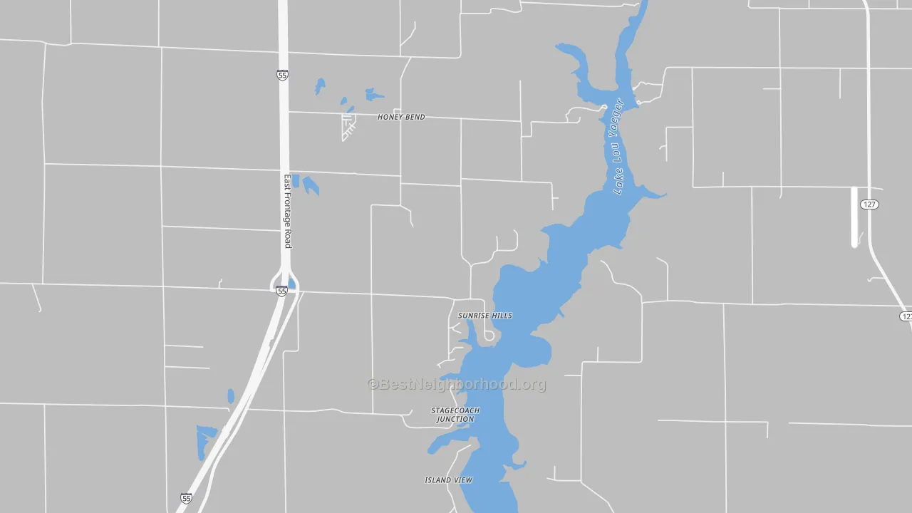 Transit Grade map of Honey Bend, IL