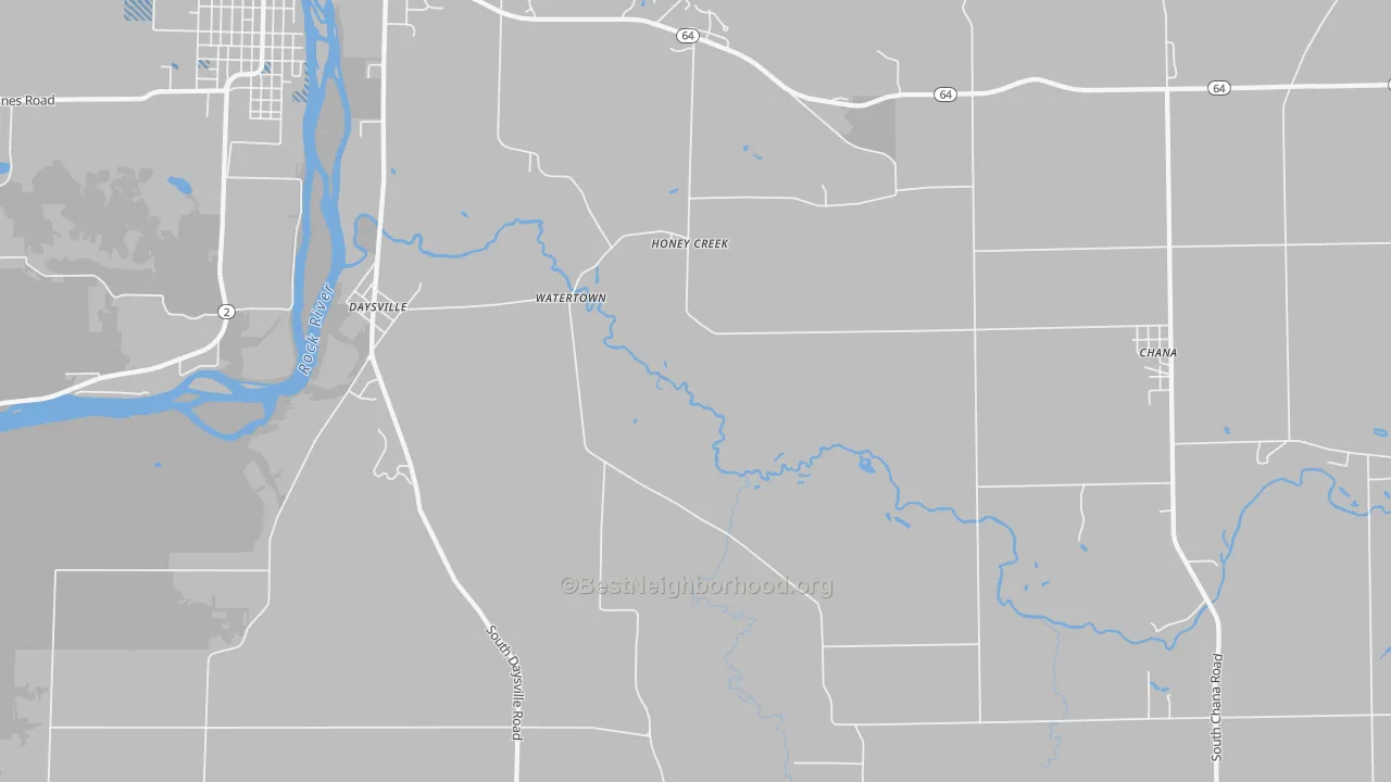 Transit Grade map of Honey Creek, IL