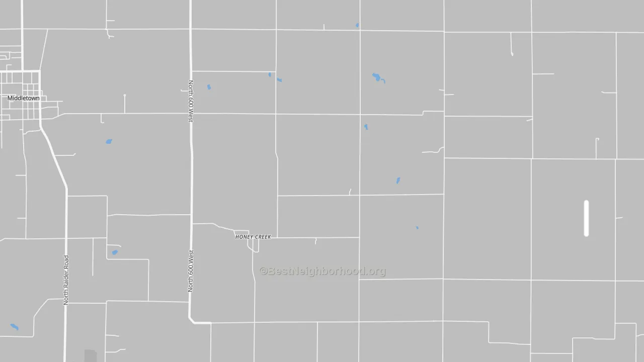 Transit Grade map of Honey Creek, IN