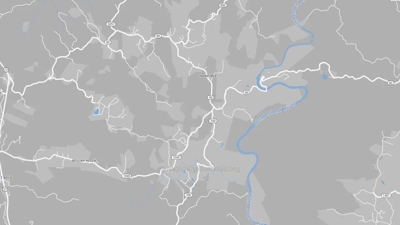 Transit Grade map of Honeybee, KY
