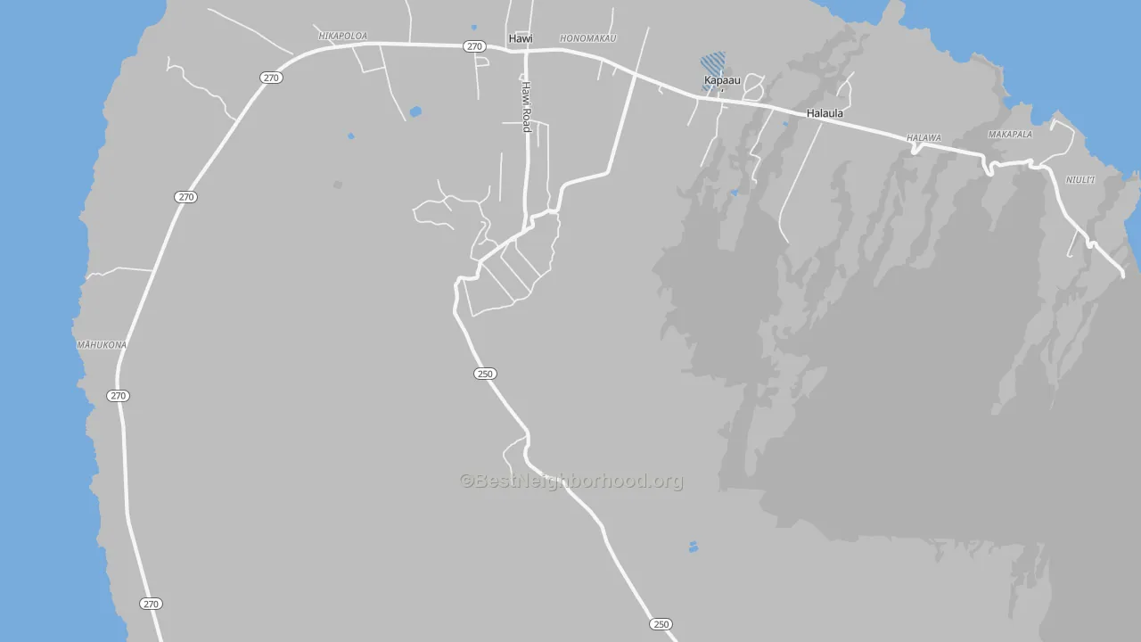 Transit Grade map of Honomakau, HI