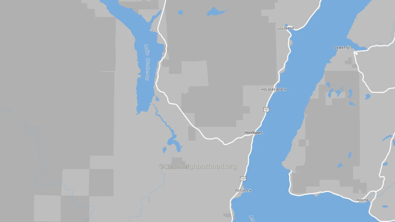 Transit Grade map of Hoodsport, WA