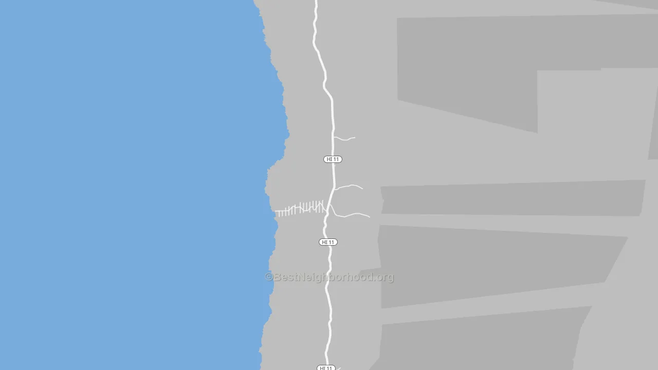 Transit Grade map of Hookena, HI