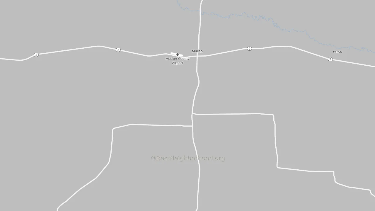 Transit Grade map of Hooker County, NE