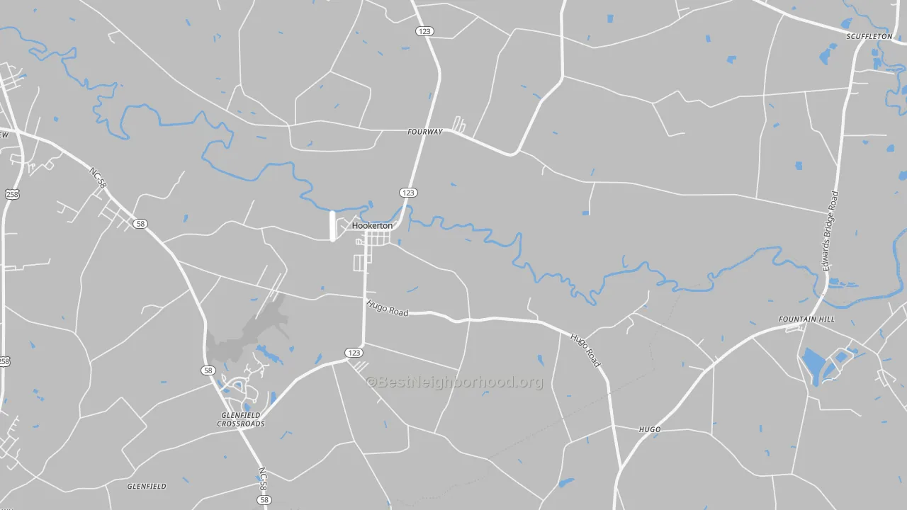 Transit Grade map of Hookerton, NC