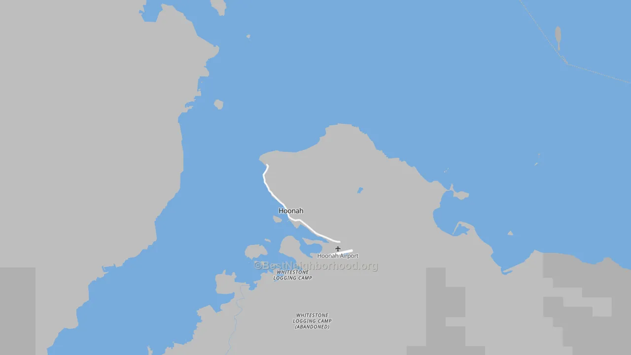 Transit Grade map of Hoonah-Angoon Census Area, AK