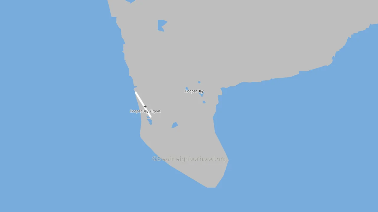 Transit Grade map of Hooper Bay, AK