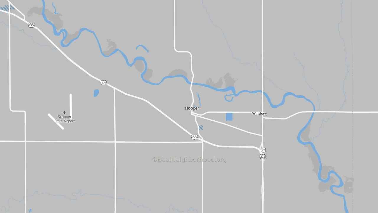 Transit Grade map of Hooper, NE