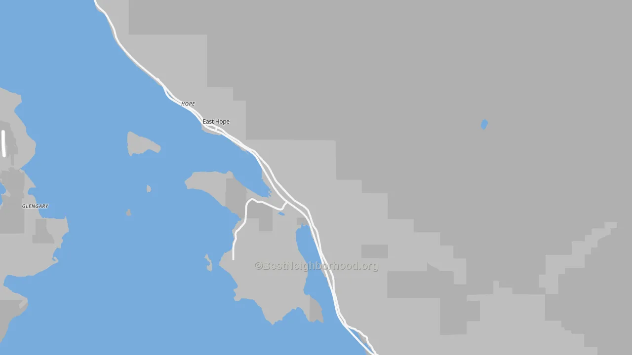 Transit Grade map of Hope, ID