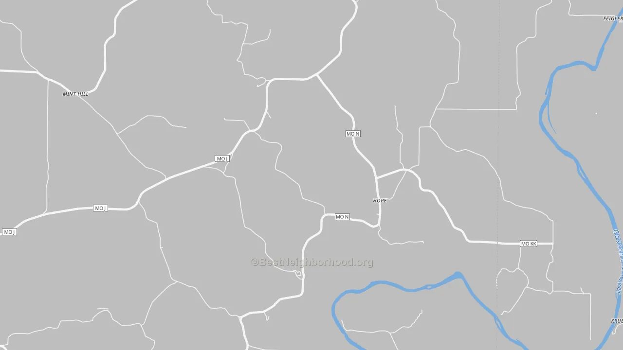 Transit Grade map of Hope, MO