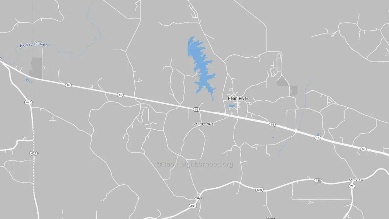Transit Grade map of Hope, MS