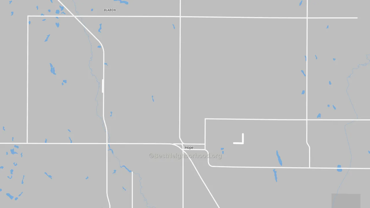 Transit Grade map of Hope, ND