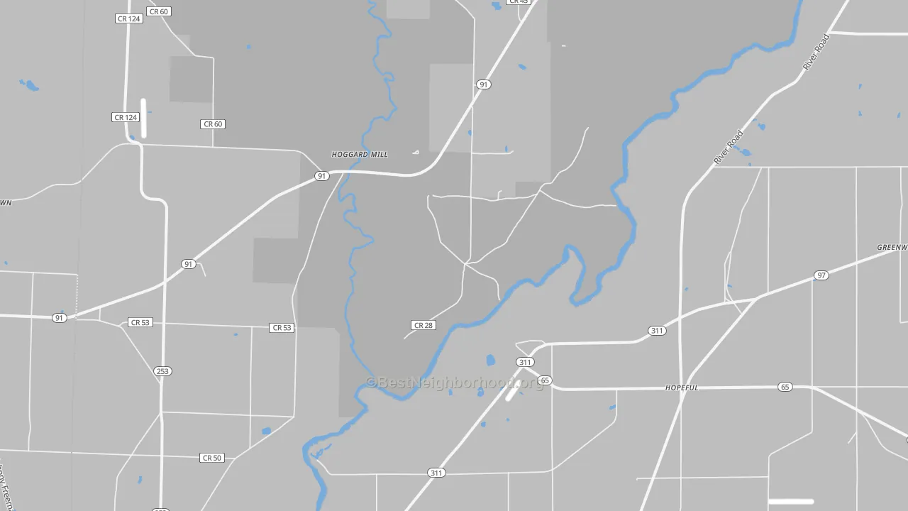 Transit Grade map of Hopeful, GA
