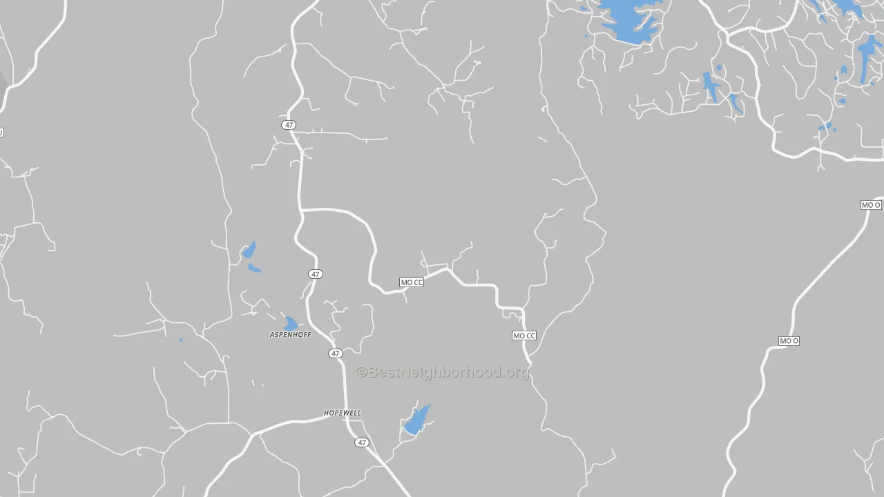 Transit Grade map of Hopewell, MO