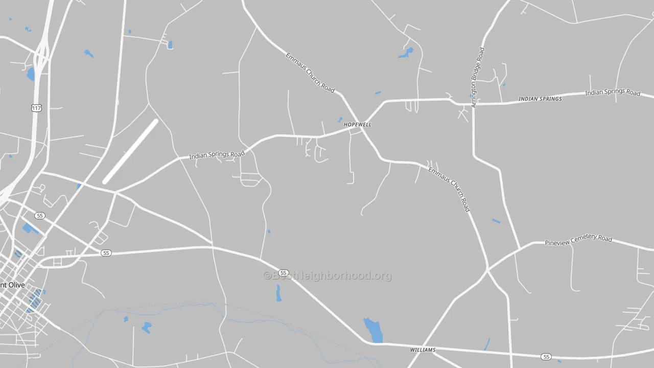 Transit Grade map of Hopewell, NC