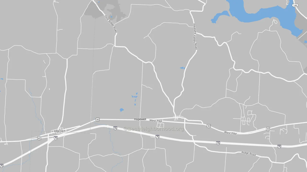 Transit Grade map of Hopewell, OH