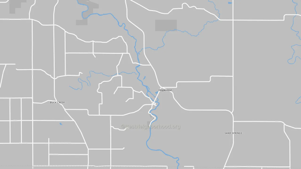 Transit Grade map of Hopkinton, IA