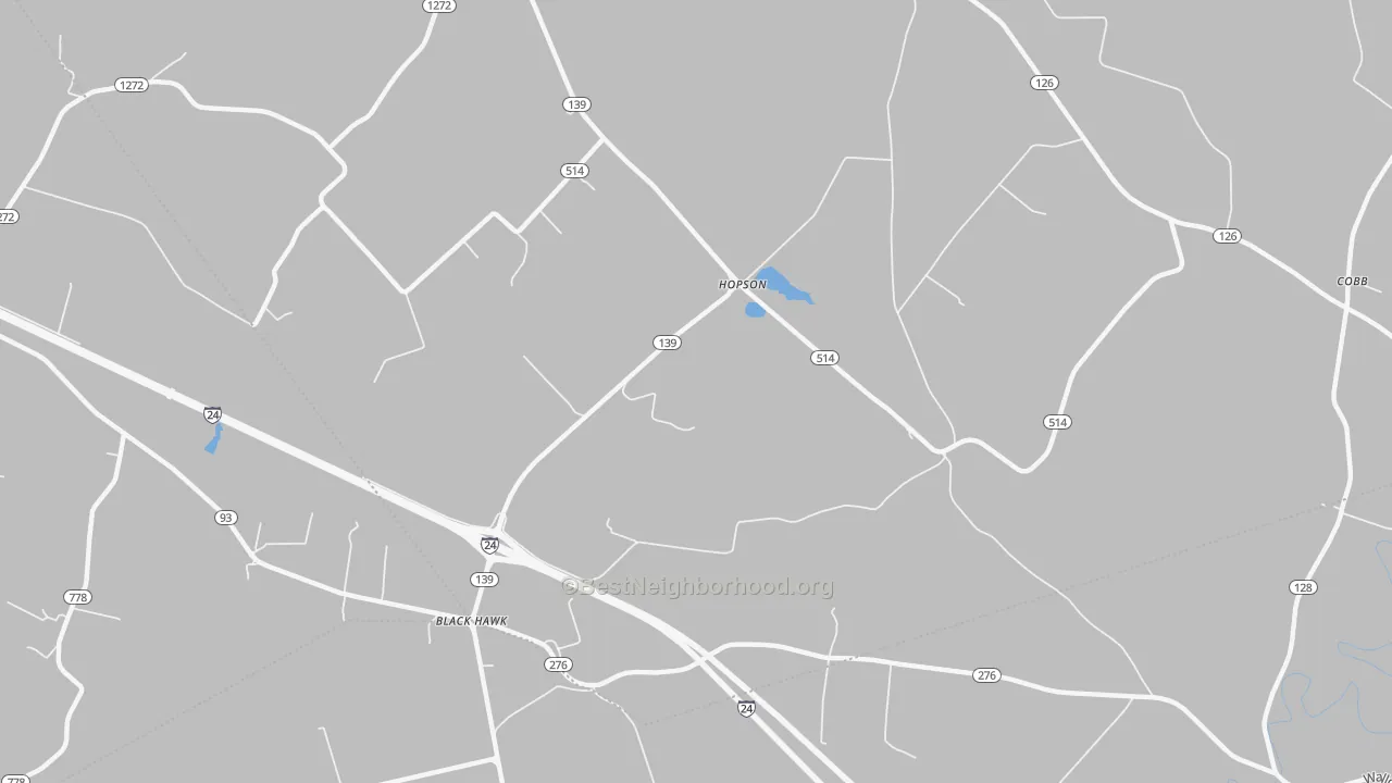 Transit Grade map of Hopson, KY