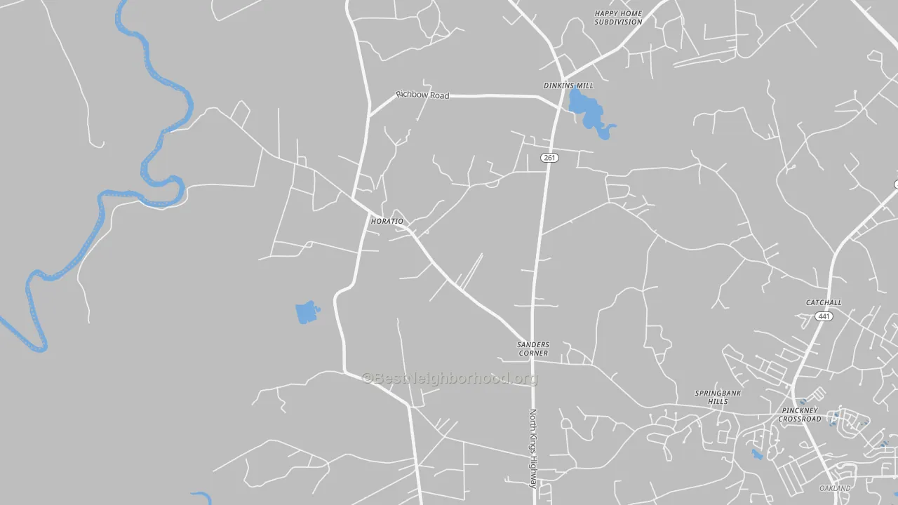 Transit Grade map of Horatio, SC