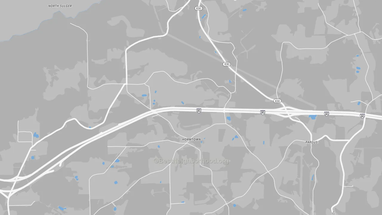 Transit Grade map of Hormtown, PA
