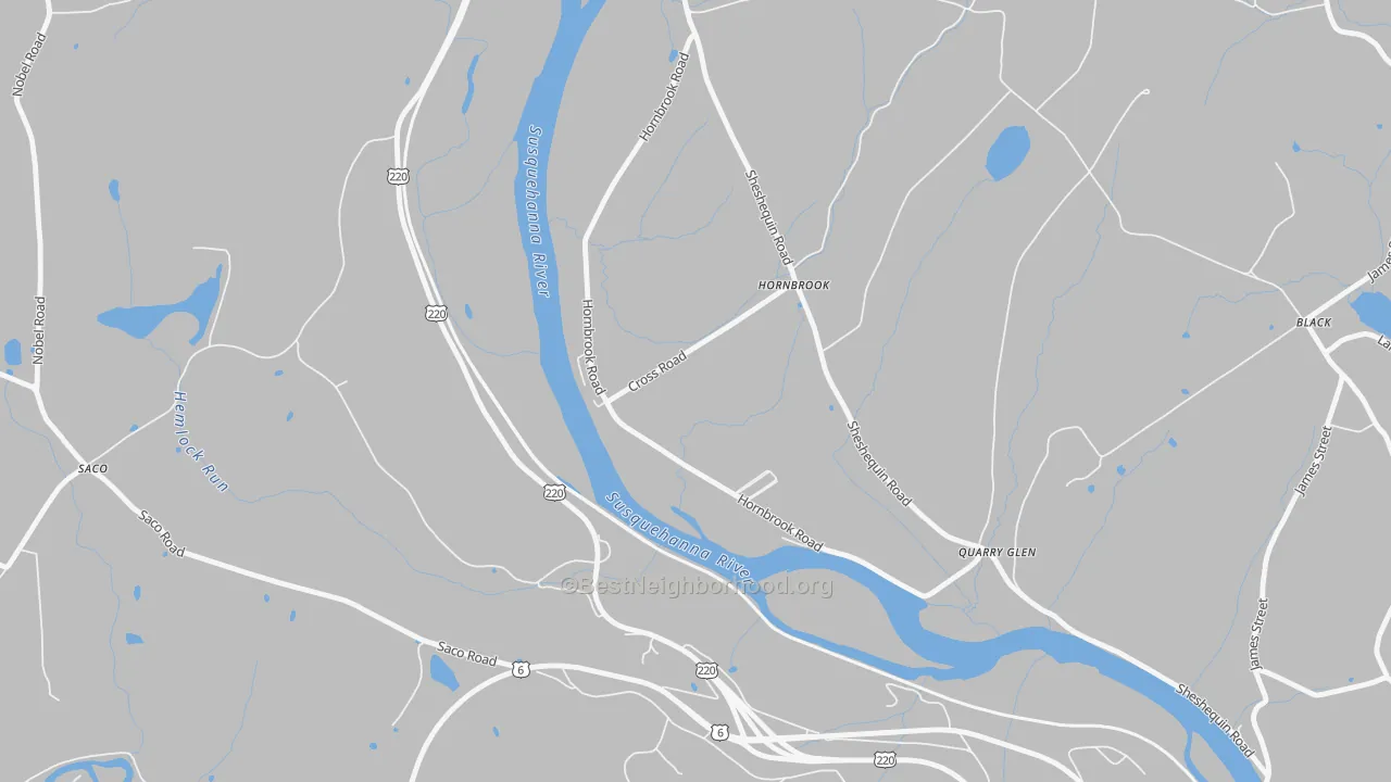 Transit Grade map of Horn Brook, PA