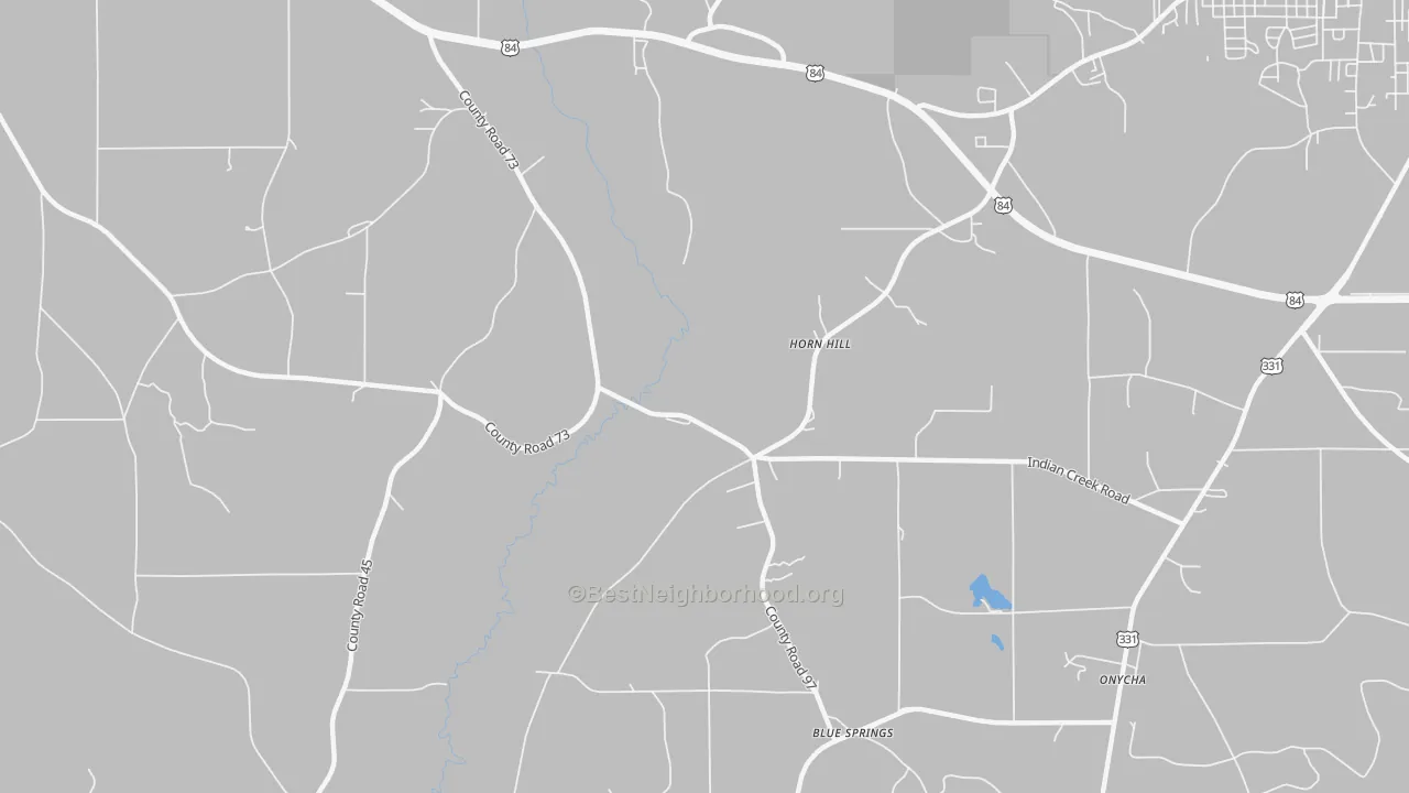 Transit Grade map of Horn Hill, AL