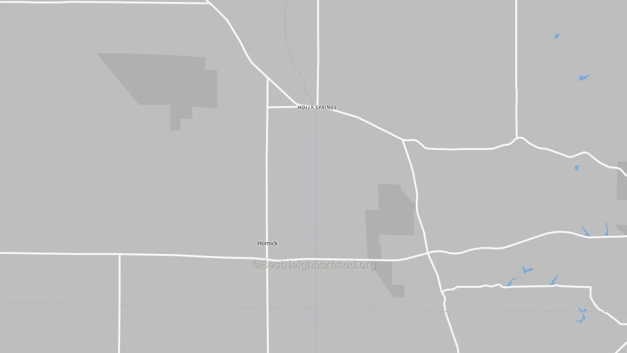 Transit Grade map of Hornick, IA