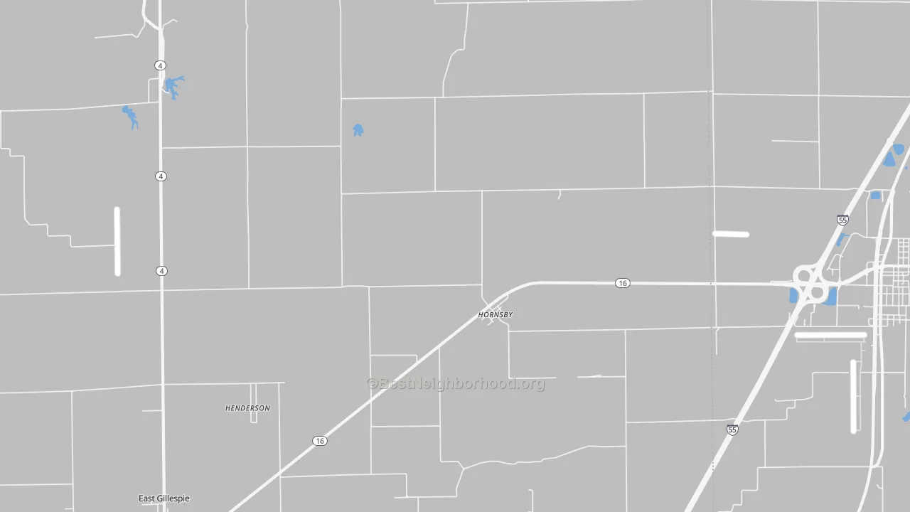 Transit Grade map of Hornsby, IL