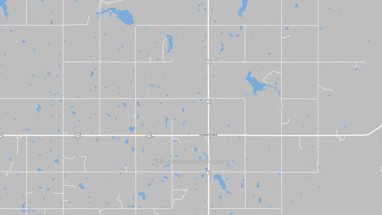 Transit Grade map of Horntown, OK