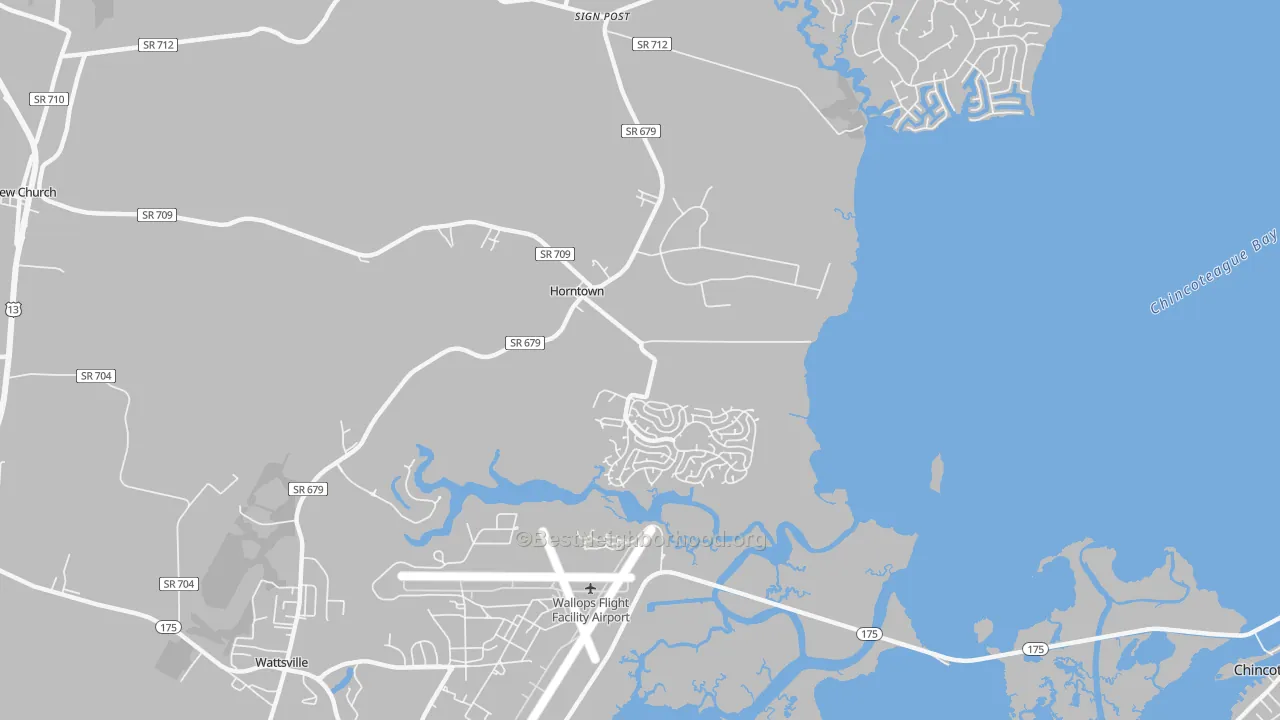 Transit Grade map of Horntown, VA